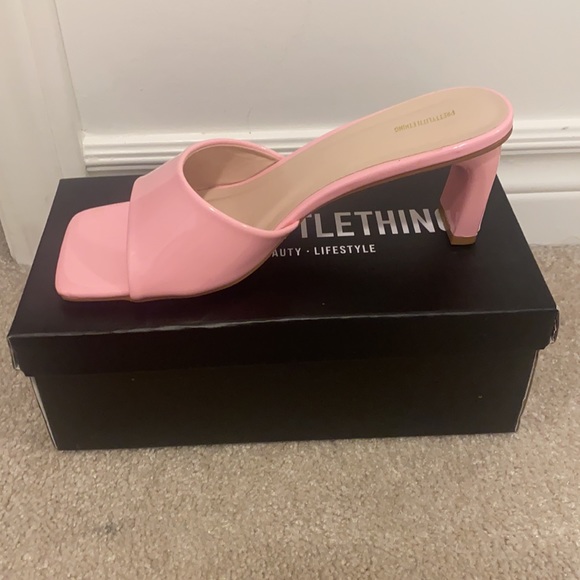 Sold! Pink Mule Heels - Picture 4 of 5